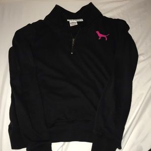 Black Pink quarter zip